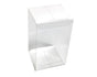 100 Pack of 8x8x10cm Clear PVC Plastic Folding Packaging Small rectangle/square Boxes for Wedding Jewelry V382-100RECTPVC8X8X10