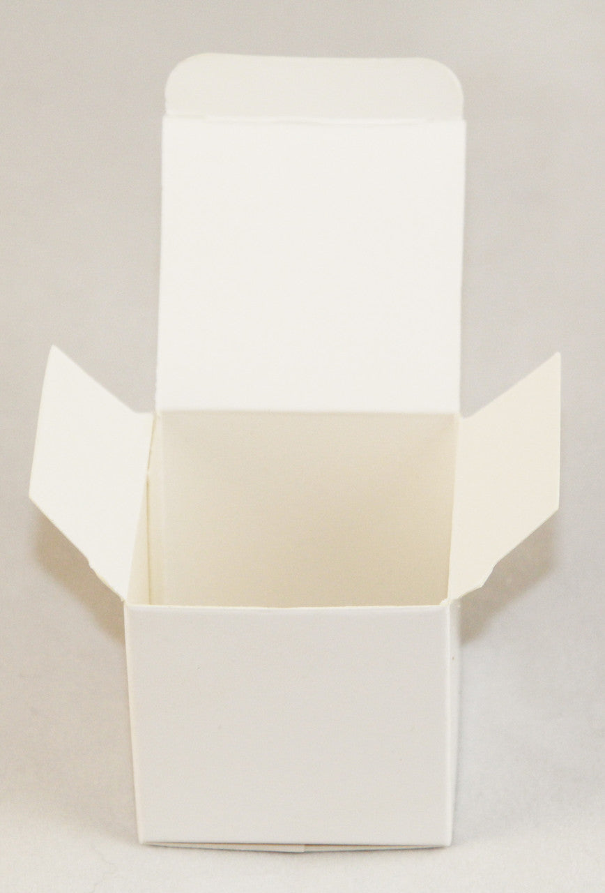 100 Pack of White 5x5x8cm Square Cube Card Gift Box - Folding Packaging Small rectangle/square Boxes for V382-100WHBXCUBE5X5X8
