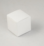 100 Pack of White 5cm Square Cube Card Gift Box - Folding Packaging Small rectangle/square Boxes for Wedding V382-100WHBXCUBE5X5XX5