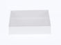 100 Pack of White Card Box - Clear Slide On Lid - 17 x 25 x 5cm - Large Beauty Product Gift Giving Hamper V382-100WHITEHAMP17X25X5
