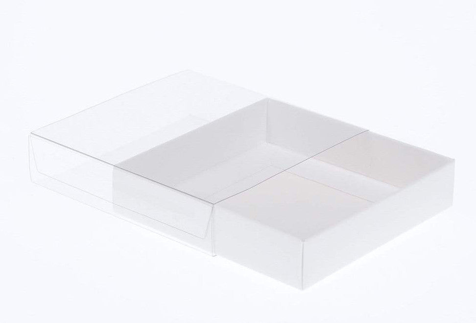 10 Pack of 10cm Square Invitation Coaster Favor Function product Presentation Cookie Biscuit Patisserie Gift V382-10INVBOXWH10X10X2