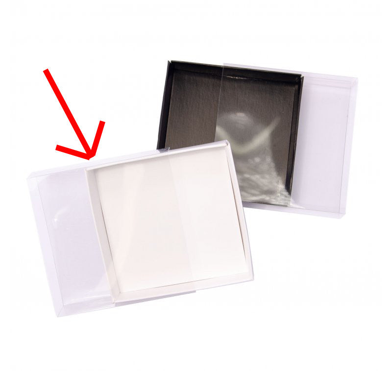 10 Pack of 15cm Square Invitation Coaster Favor Function product Presentation Cookie Biscuit Patisserie Gift V382-10INVBOXWH15X15X4