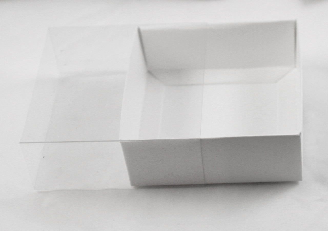 10 Pack of 8cm Square Wedding Invitation Coaster Favor Function product Presentation Cookie Biscuit V382-10INVBOXWH8X8X2