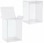 10 Pack of Large Plastic 22x14.5cm Rectangle Cube Box - Exhibition Gift Product Showcase Clear Plastic Shop V382-10PVC22X14X14