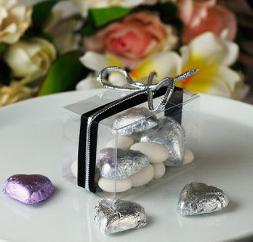 10 Pack of 5x8cm Clear PVC Plastic Folding Packaging Small rectangle/square Boxes for Wedding Jewelry Gift V382-10RECTPVC5X5X8