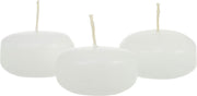 10 Pack of 6 Hour White Floating Candles - 5.8cm diameter - wedding party decoration V382-10WHITEFLOAT