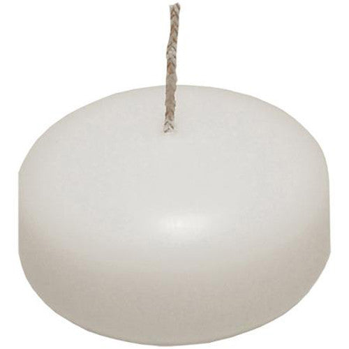 10 Pack of 6 Hour White Floating Candles - 5.8cm diameter - wedding party decoration V382-10WHITEFLOAT