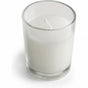 20 White Wax Clear Glass Holder Votive Candle - Wedding Event Centrepiece Table Decoration V382-20CLEAR-GLASS-WHITE-WAX