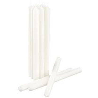 20 pack white wax 20cm taper church house vigil candleabra candle 2CM WIDE V382-20WAXTAPER