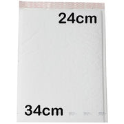 20 Pack of 34*24cm White Padded Mailer Bag Envelope V382-20X340X240PADDEDENV