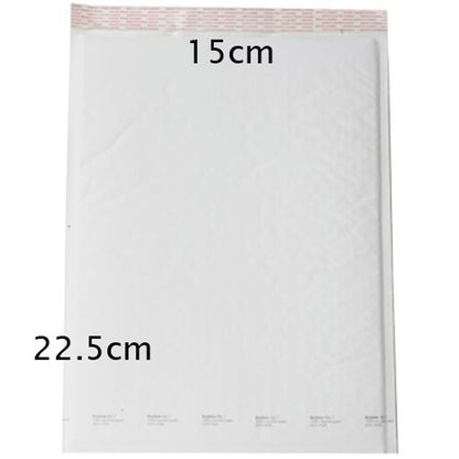 100 Piece Pack - 22.5cm x 15cm White Bubble Padded Envelope Bag Post Courier Shipping SMALL Self Seal V382-225X150PADENVE100