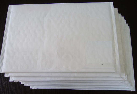 25 Piece Pack - 28 x 23cm White Bubble Padded Envelope Bag Post Courier Mailer Shipping Safe Fragile Self Seal V382-28X23PADENV25