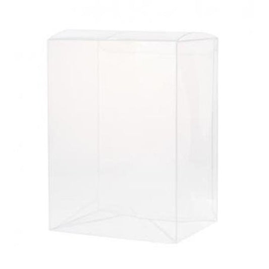 50 Pack of Large Plastic 22x14.5cm Rectangle Cube Box - Exhibition Gift Product Showcase Clear Plastic Shop V382-50PVC22X14X14