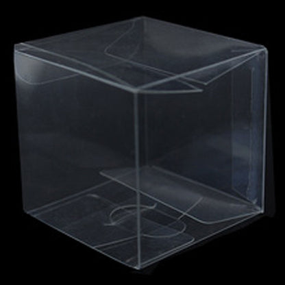 50 Pack of 8cm Square Cube - Product Showcase Clear Plastic Shop Display Storage Packaging Box V382-50PVC8X8X8