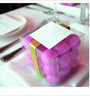 50 Pack of 8cm Square Cube - Product Showcase Clear Plastic Shop Display Storage Packaging Box V382-50PVC8X8X8