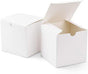 50 Pack of White 5cm Square Cube Card Gift Box - Folding Packaging Small rectangle/square Boxes for Wedding V382-50WHBXCUBE5X5XX5