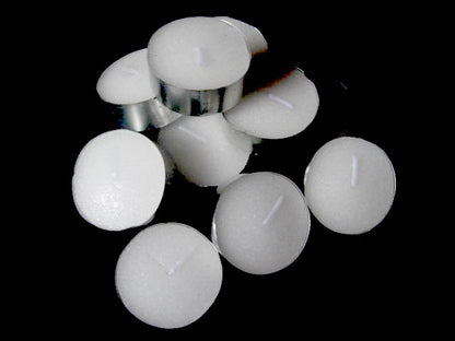 50 Pack Bulk Tea Light Candles - White Smokeless Tealights Unscented - 9 Hour Burn Time V382-9HRTLCANDLE50