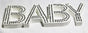 White Baby Nursery 30cm Sign Plaque Plate with Diamantes Newborn Gift Homeware Bedroom Decoration Wall Art V382-BABYPLAQUEWH