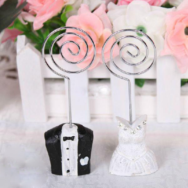 10 Pack of 5 Bride 5 Groom Wedding Name Card Place Stand - Wedding Table Decoration Bomboniere Favour Gift V382-BGNAMESTANS2