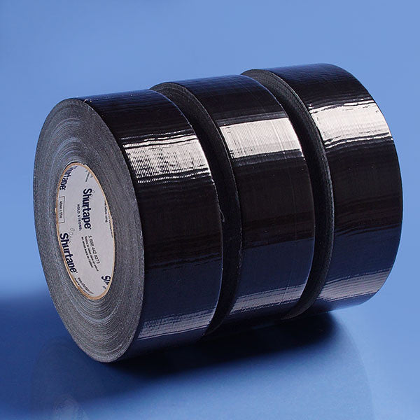 2 Pack Black Duct Tape 50 Metres Industrial Grade Waterproof UV Resistant Crafts Home Maintenance V382-BLACKDUCTX2