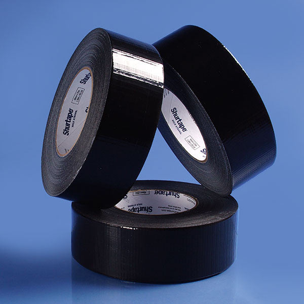 2 Pack Black Duct Tape 50 Metres Industrial Grade Waterproof UV Resistant Crafts Home Maintenance V382-BLACKDUCTX2