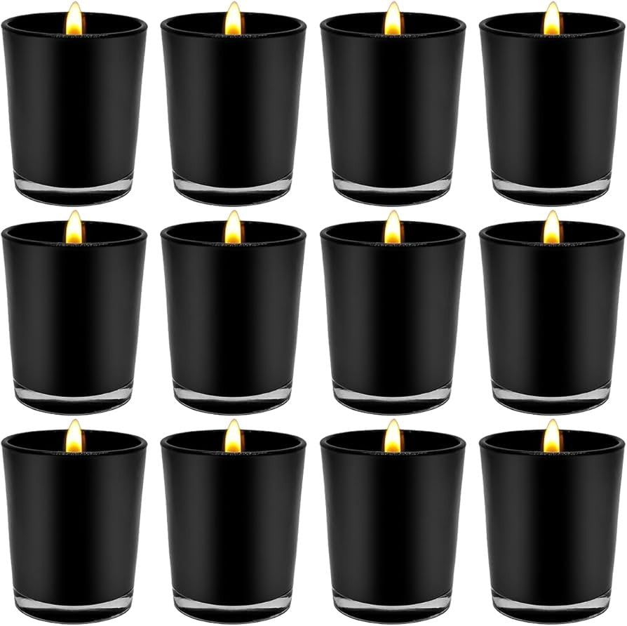 10 Pack Black Matt Tealight Candle Holder 6.5cm Festival Decor Wedding Propose Parties Holiday and Home Decor V382-BLKFHX10