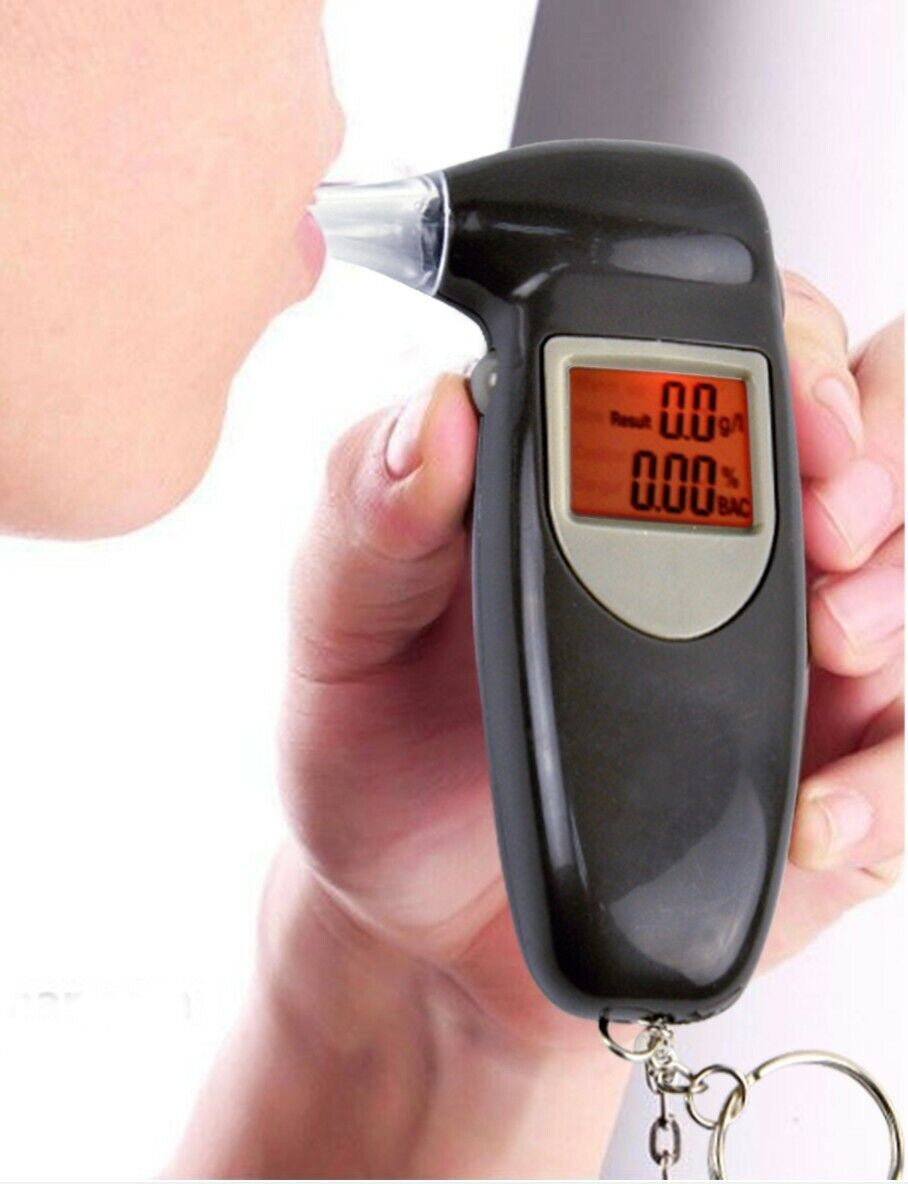 Digital Alcohol Tester LCD Police Breathalyser Grade Accuracy Portable Keychain - FREE POST V382-BREATHTESTER1
