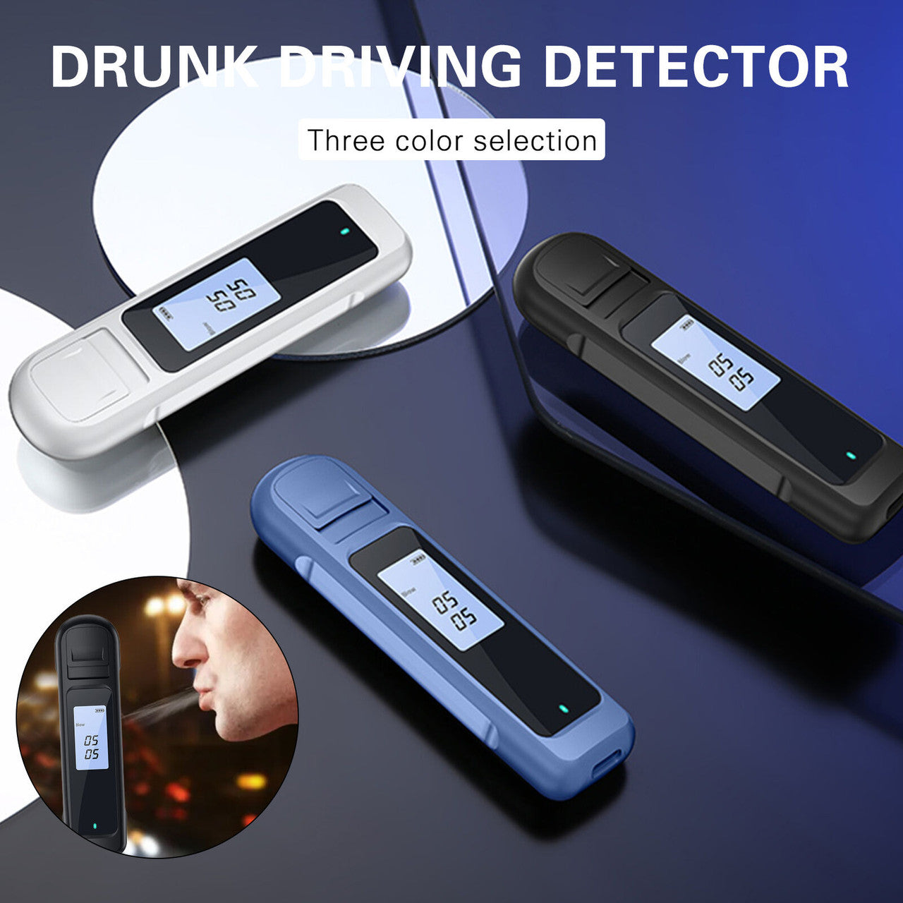Alcohol Breathalyzer Drink Tester DUI LCD Breath Analyzer Handbag Pocket Size BLACK - FREE POST V382-BREATHTESTER3