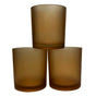 10 Pack Brown Frosted Glass Votive Tealight Candle Holders House Party Centerpiece Xmas Wedding Decor Glass V382-BROWNFHX10