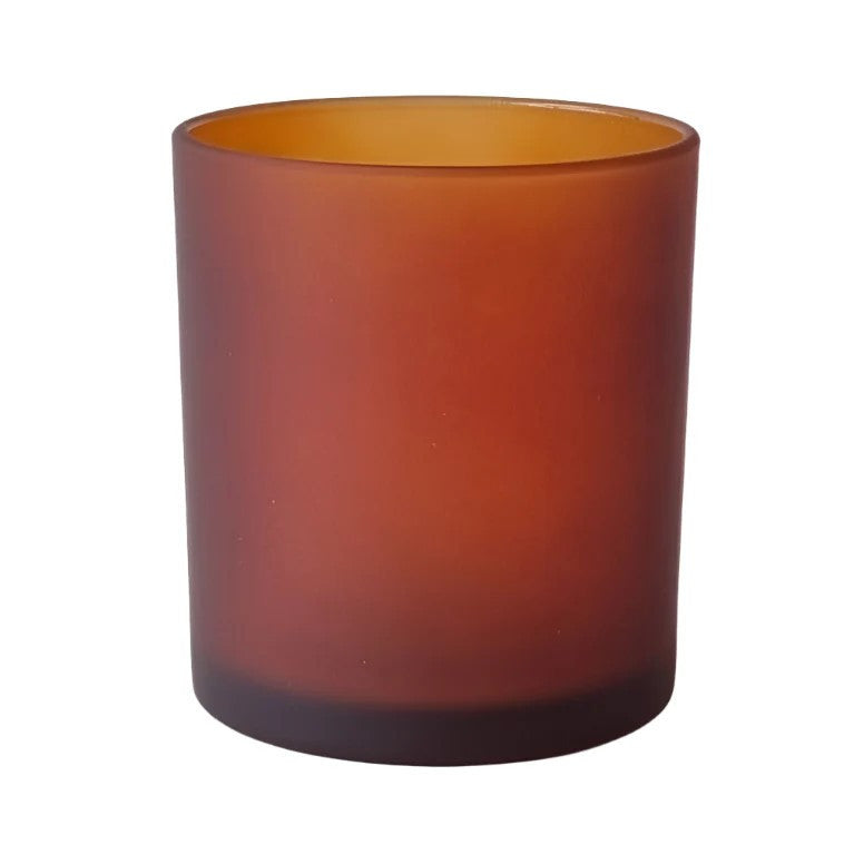 20 Pack Brown Frosted Glass Votive Tealight Candle Holders House Party Centerpiece Xmas Wedding Decor Glass V382-BROWNFHX20