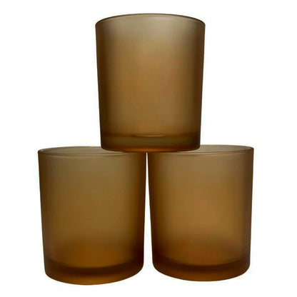 40 Pack Brown Frosted Glass Votive Tealight Candle Holders House Party Centerpiece Xmas Wedding Decor Glass V382-BROWNFHX40