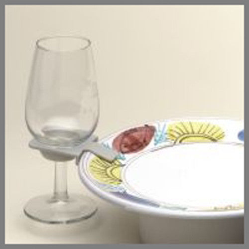100 Wholesale Pack of Wine Glass Holder Plate Clip - Stand Up Function Buffet BBQ Picnic Party - Promotion V382-BUFFETCLIPS100