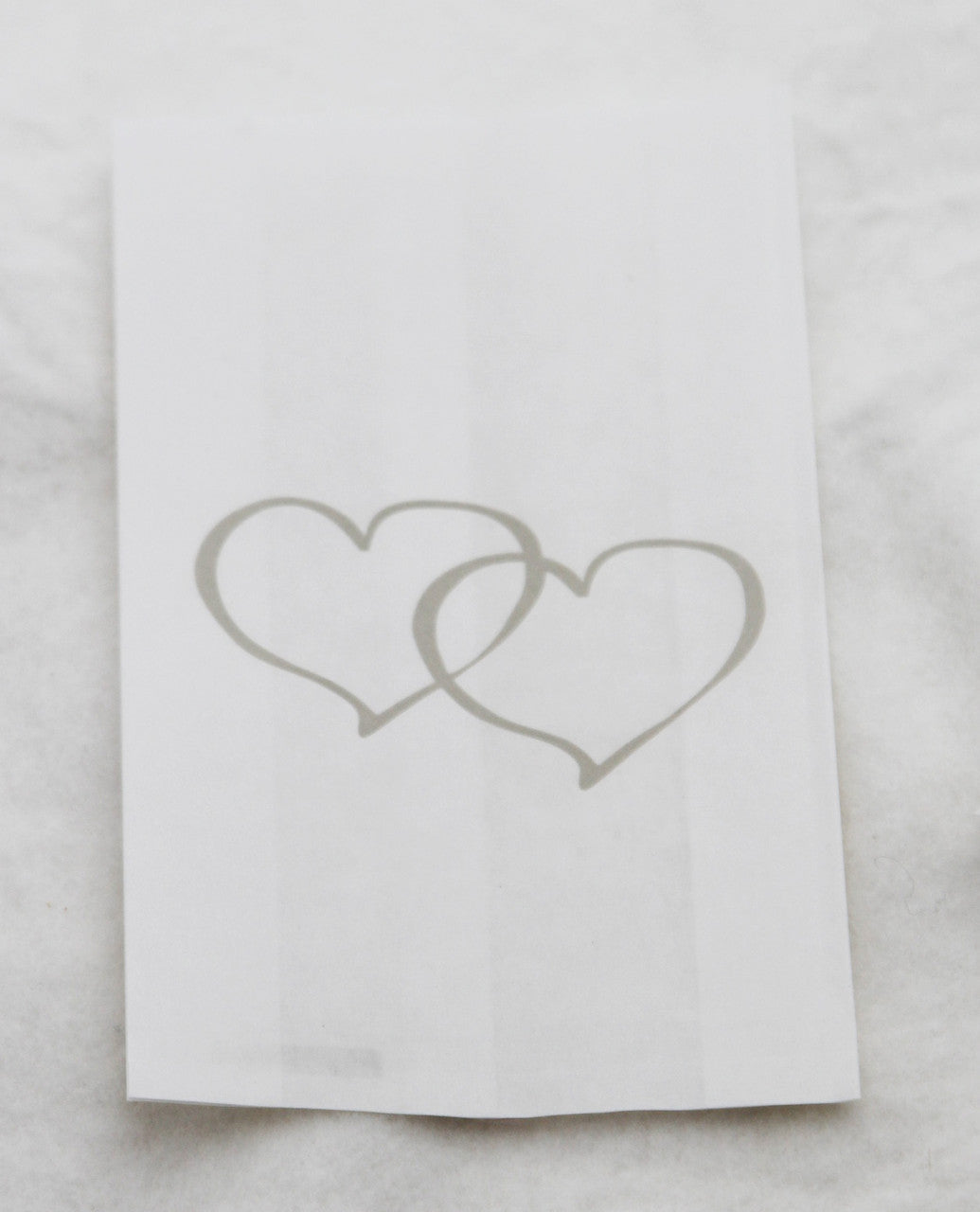 100 Pack Wedding Cake Bags Greaseproof Wax Paper Slice Take Home Favour Large Silver Heart V382-CAKEBAG100SILHRT