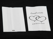 150 Pack Wedding Cake Bags Greaseproof Wax Paper Slice Take Home Favour Heart n Message V382-CAKEBAG150BBG