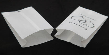 150 Pack Wedding Cake Bags Greaseproof Wax Paper Slice Take Home Favour Heart n Message V382-CAKEBAG150BBG