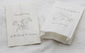 200 Pack Wedding Cake Bags Greaseproof Wax Paper Slice Take Home Favour Silver Doves V382-CAKEBAG200DOVES