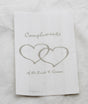 200 Pack Wedding Cake Bags Greaseproof Wax Paper Slice Take Home Favour Silver Heart n Message V382-CAKEBAG200SBG