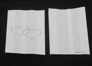 200 Pack Wedding Cake Bags Greaseproof Wax Paper Slice Take Home Favour Large Silver Heart V382-CAKEBAG200SILHRT