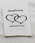 50 Pack Wedding Cake Bags Greaseproof Wax Paper Slice Take Home Favour Heart n Message V382-CAKEBAG50BBG