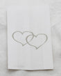 50 Pack Wedding Cake Bags Greaseproof Wax Paper Slice Take Home Favour Large Silver Heart V382-CAKEBAG50SILHRT