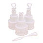 25 Pack Wedding Cake Blow Bubble Bottles White Plastic 6cm High Bomboniere Favour Guest Gift V382-CAKEBUBBLESX25