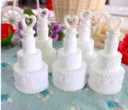 100 Pack Mini Wedding Cake Bubble Bottles send off wedding favors custom party favors V382-CAKEBUBBLEX100