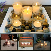10 Pack Glass tealight Holder Festival Decor Wedding Propose Parties Holiday and Home Decor V382-CHX10