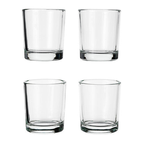 40 Pack Tealight Glass Votive Candle Holders Bulk Set Festival Decor Wedding Propose Parties Holiday and Home V382-CHX40