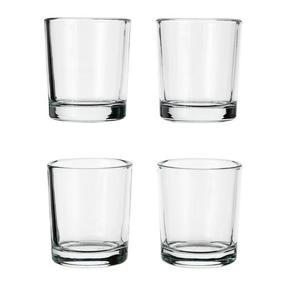 40 Pack Tealight Glass Votive Candle Holders Bulk Set Festival Decor Wedding Propose Parties Holiday and Home V382-CHX40