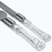 Cutting Cake Knife and Silver Blade Cake Server Set Wedding Anniversary Engagement Birthday Party Gift Boxed V382-CLRSERVERSET