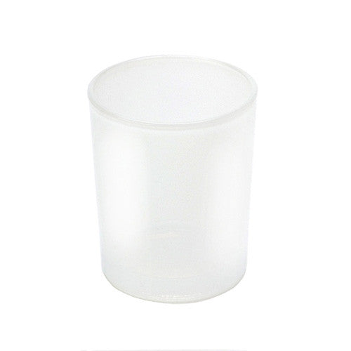 10 Pack Frosted White Glass Votive Candle Holders for Candle Making Kit Tealight Candles Cup Home Decoration V382-FHX10