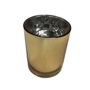 20 Pack Gold Votive Tealight Candle Holders Valentines Day Mercury Wedding Decor Glass Candlestick Party V382-GOLDS20