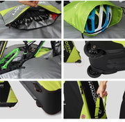 NOOYAH Bike GREY Travel Case Bike Bag Shell EVA Tough material MTB Mountain Bike Road Bike TT 700c Gravel V382-GREENBK007S