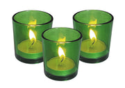 10 Pack Green Glass Votive Candle Holders Table Centreoieces Xmas Wedding Anniversary Event Recption Party V382-GREENCHX10